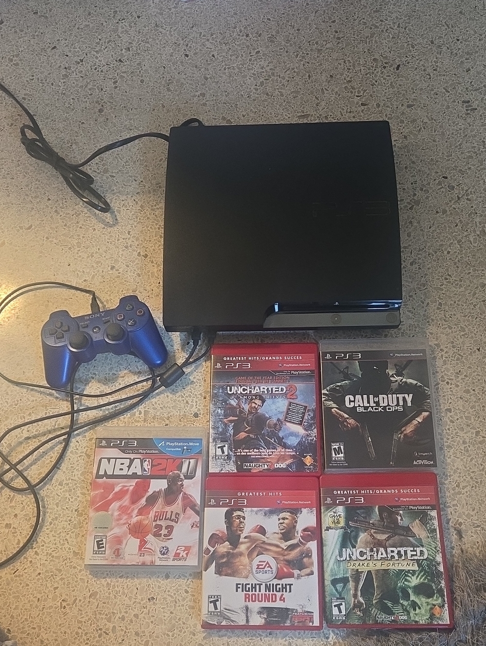 PS3 Consule, Controler, 5 Games